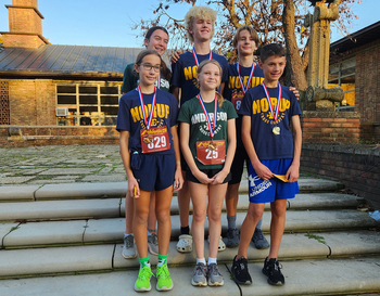 Middle School Cross Country Team Earns Six Medals at League Meet
