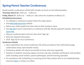 Spring conference Image