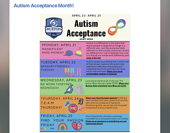 Image of Autism Acceptance Weekly Items
