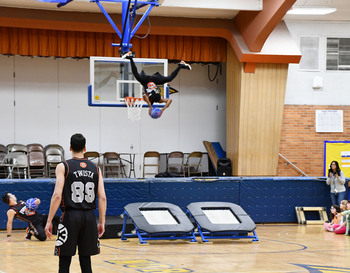 Norup Elementary Students Host the Pistons Extreme Team
