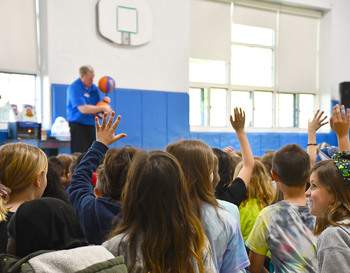 Jim “Basketball” Jones Visits Angell