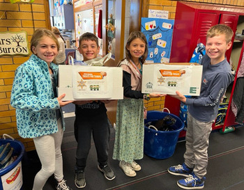Burton 4th Grade Writes Letters and Sends Candy to Service Members
