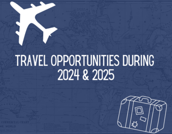 Travel Opportunities For 2025